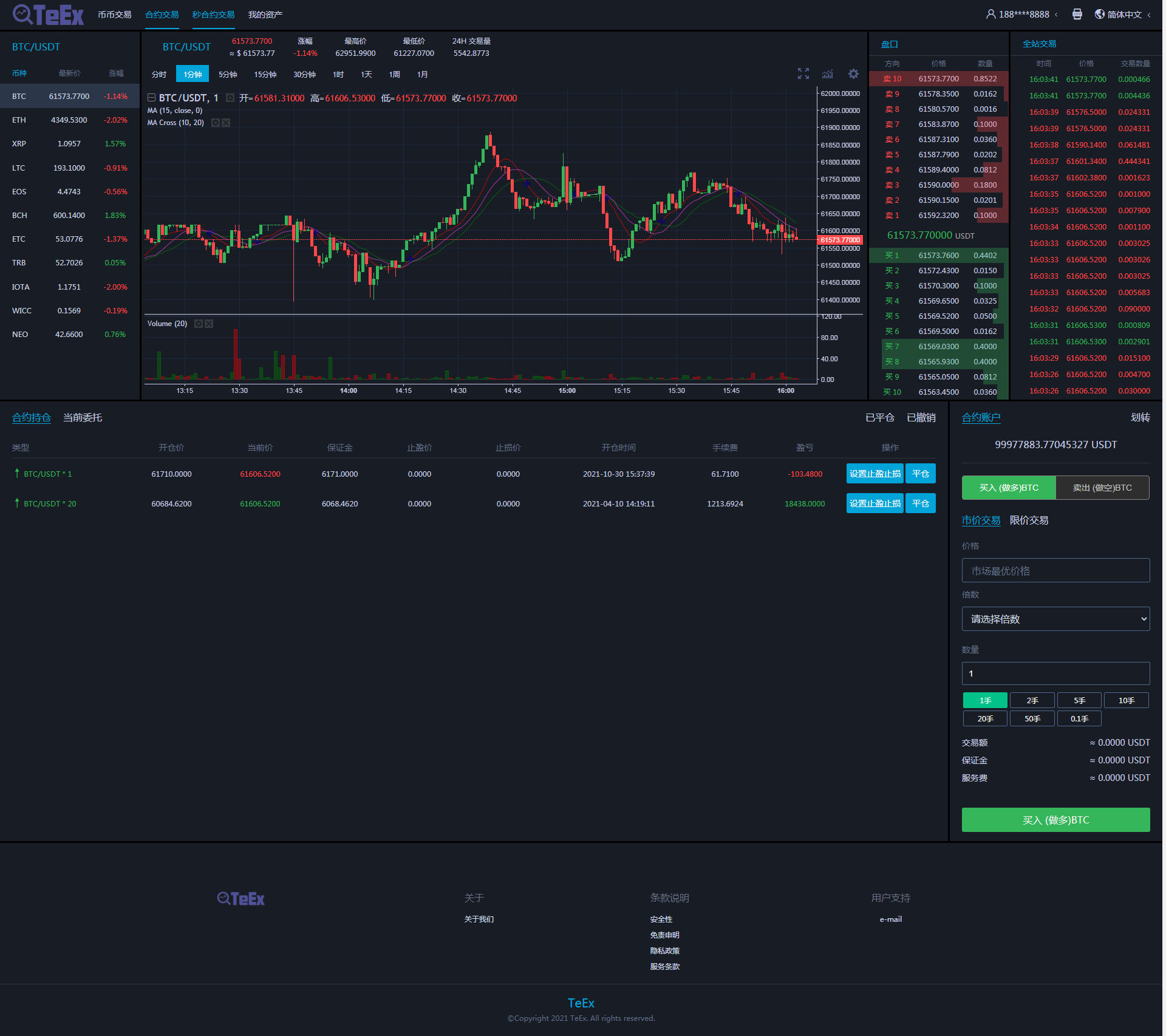 【交易所】Bbank多语言交易所/USDT秒合约/杠杆/C2C法币交易/vue前端全开源插图10